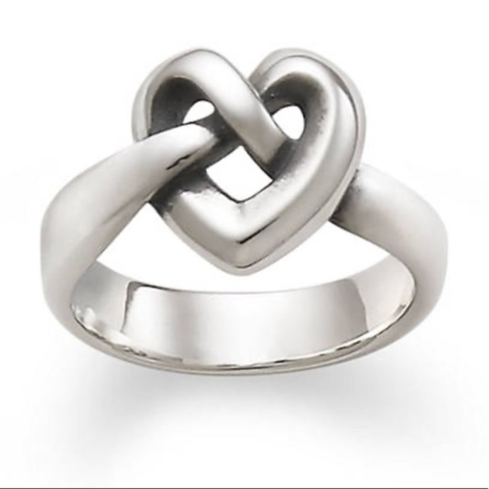 Heart knot James Avery silver ring